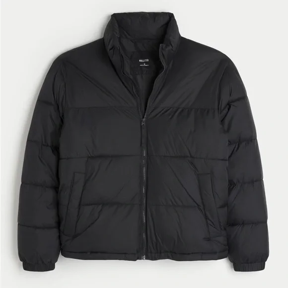 Hollister Jackets Coats Hollister Black Puffer Jacket With